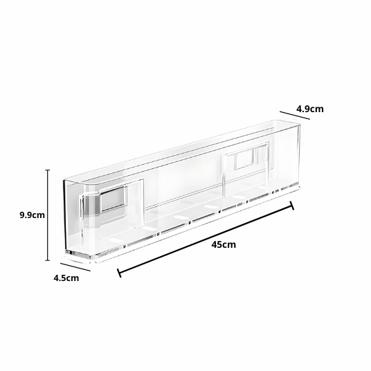 Acrylic book organizer for playroom