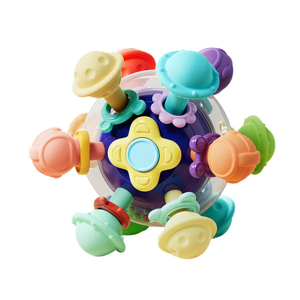 Montessori teether toy in Ball style made from food-grade silicone.